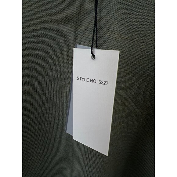 Tagio Mens Sweater XXL Light Green V-Neck Merino Wool Blend Classic Fit Knit - Picture 5 of 9